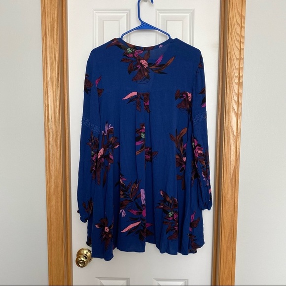 Free People Tree Swing Tunic Blue Size Medium - Picture 6 of 7